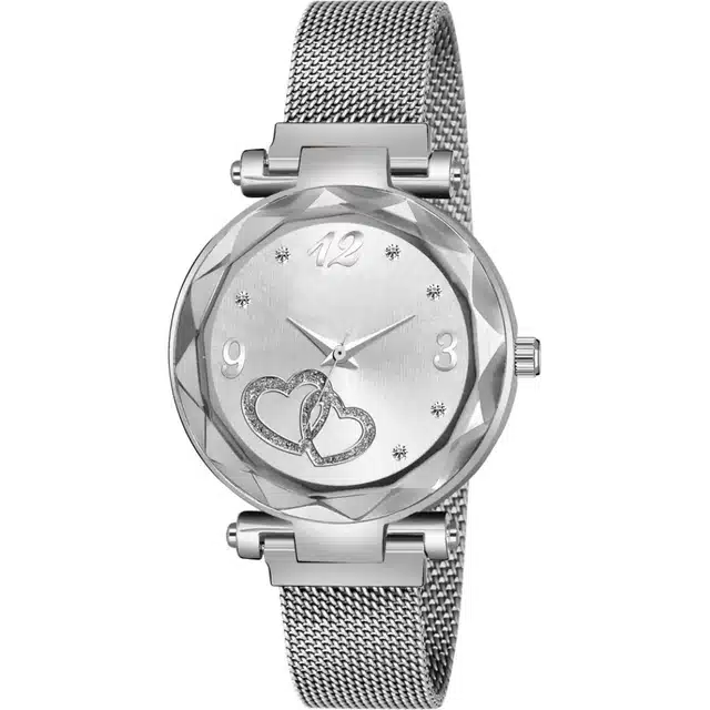 Analog Wrist Watch for Women (Silver)