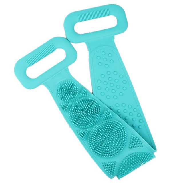 Pinak Nylon Double Side Bathing Brush For Skin Deep Cleaning (Blue) (Ps-73)