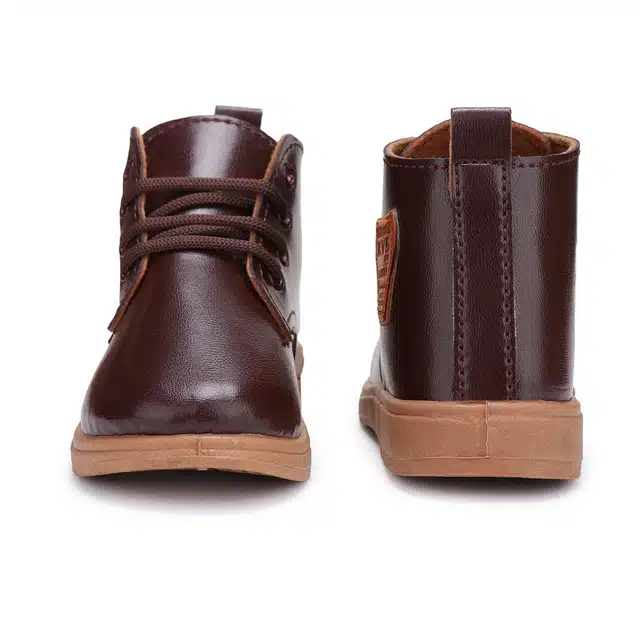 Boots for Girls (Dark Brown, 9C)