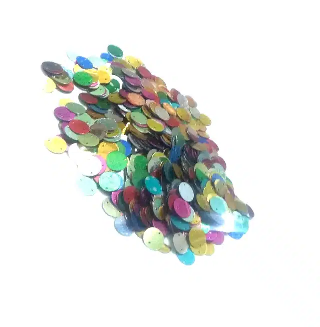 Nawani 13 mm Round Sitara for Jewellery Making (100 g)