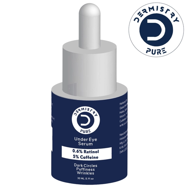 Dermistry Pure 0.6% Retinol 5% Caffeine Under Eye Serum (30 ml)