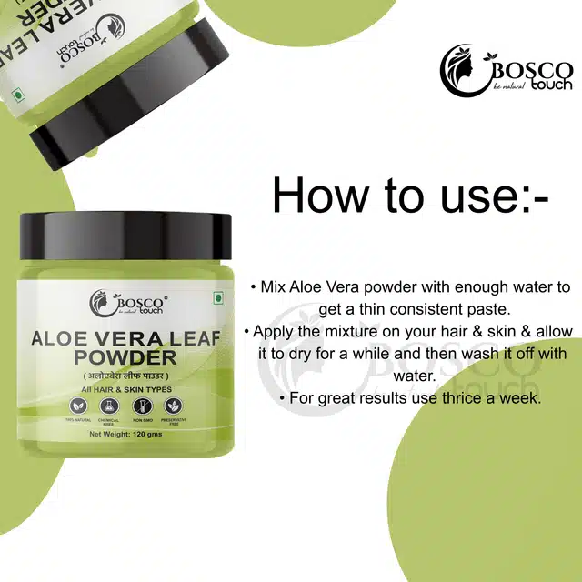 Bosco Touch Aloe Vera Leaf Powder (100 g)