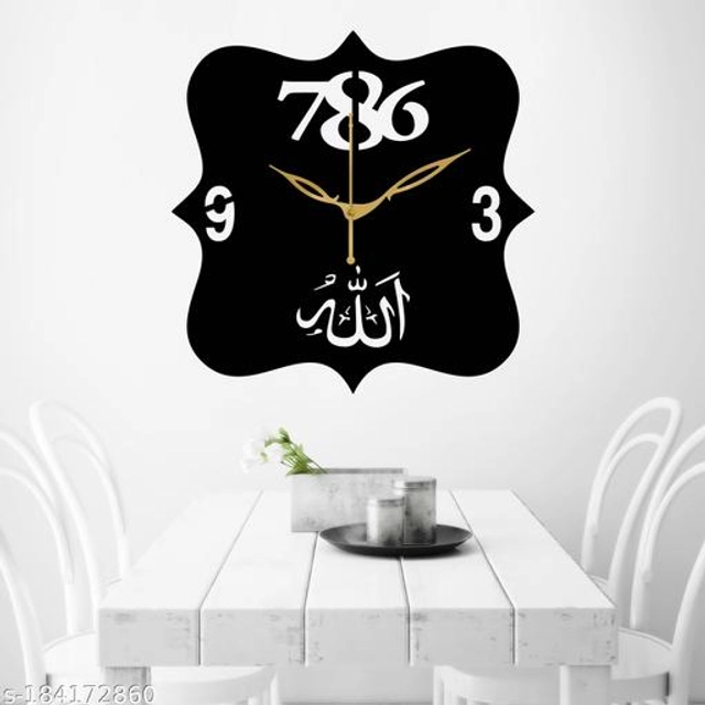 Wooden Wall Clock (Black)