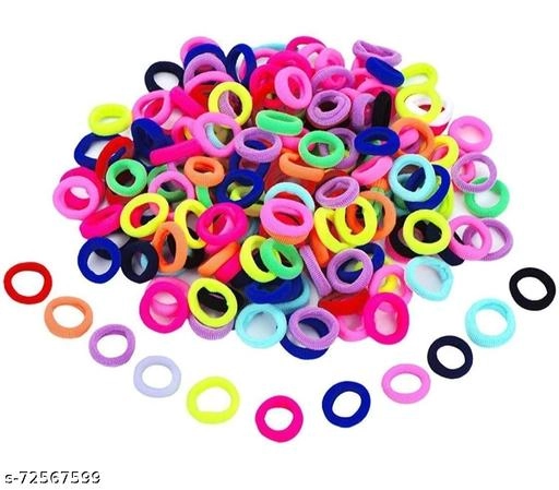 Rubber Hair Bands for Women & Girls (Multicolor, Pack of 50)