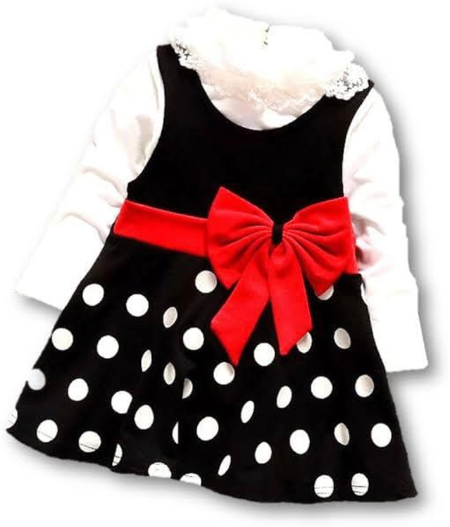 Crepe Frocks for Girls (Multicolor, 1-2 Years)