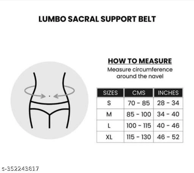 Waist Support Belt (Black)