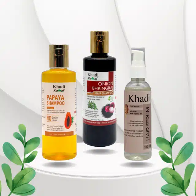 Khadi Natural Green Apple + Conditioner Hair Cleanser 210ml - Maccaron