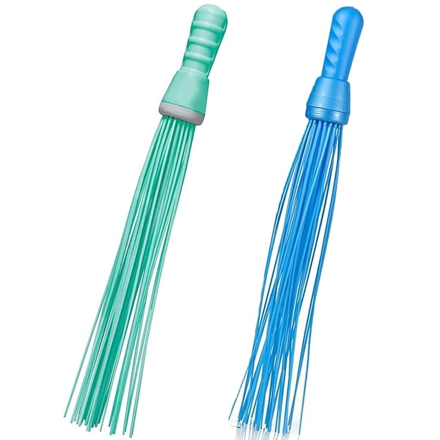 Plastic Brooms Bathroom & Home Floor Cleaning (Multicolor, Pack of 2)