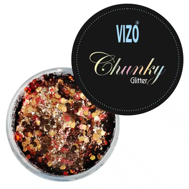 Vizo Chunky Eye Makeup Glitter Powder (Multicolor)