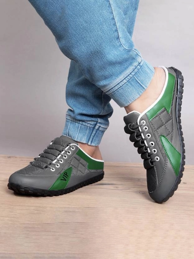 Daily Wear Sneakers for Men (Green, 7) (OS)