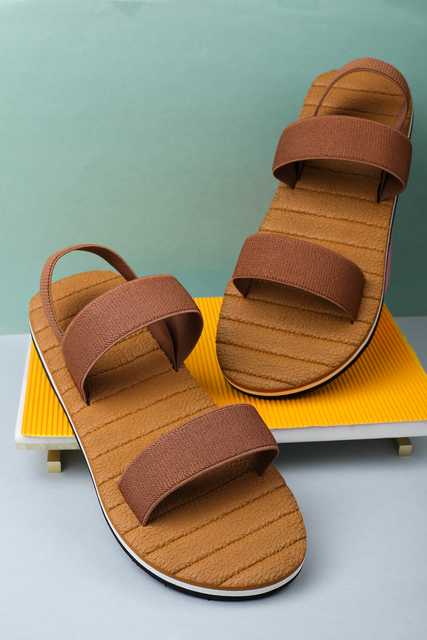 Men's Sandal (Brown, 10) (A-175)