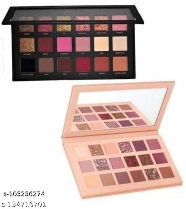 Nude & Rose Gold Eyeshadow Palette (Multicolor, Pack of 2)