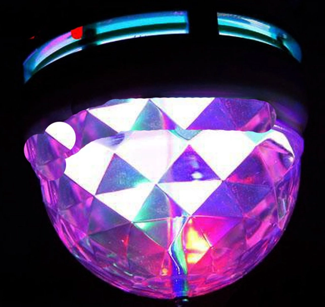 IMMUTABLE Rotatable LED Crystal Disco Bulb (Multicolor)