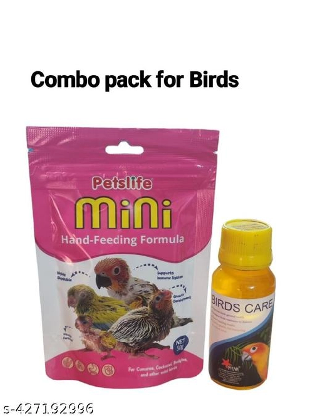 Petslife Mini Hand-Feeding Pet Food for Newborn Birds (50 g, Pack of 2)