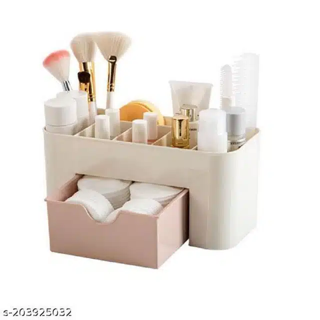 Plastic Cosmetic Storage Box (Assorted, Pack of 1)