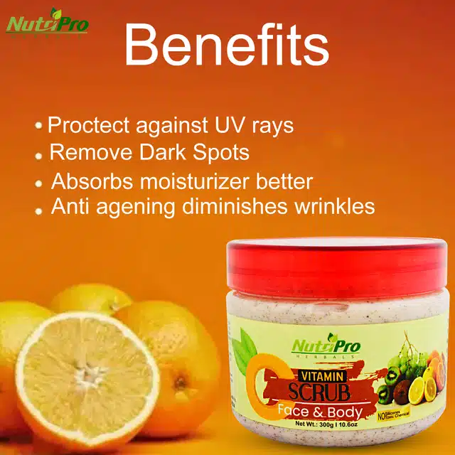 NutriPro Vitamin C Face Scrub (300 g)