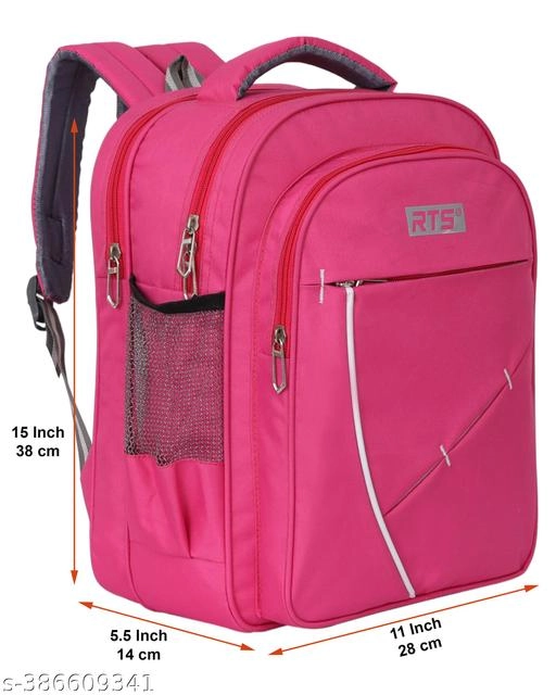 Polyester Backpack for Kids (Pink)