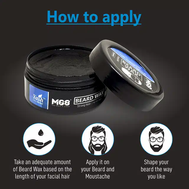 MG8 Beard and Mustache Style Wax Cream (80 g)