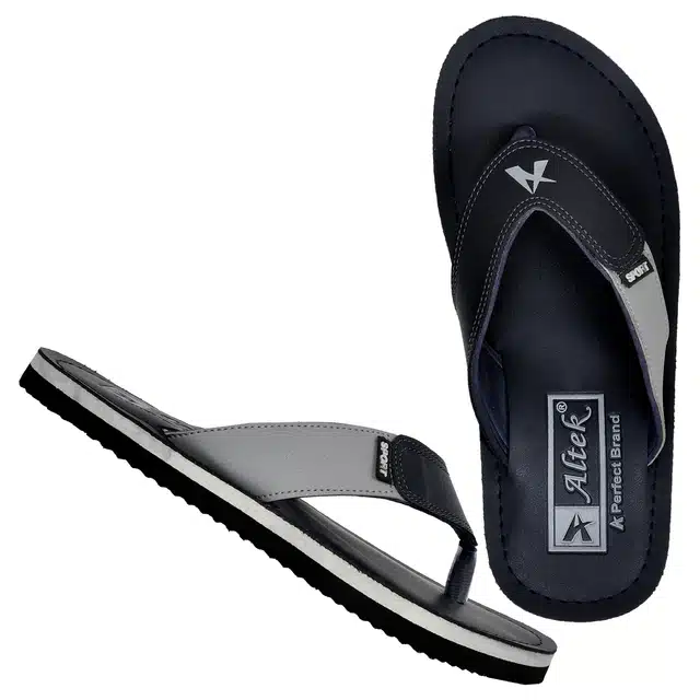 Flip Flops for Men (Navy Blue, 6)