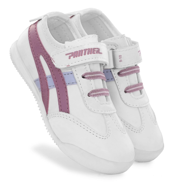 Sneakers for Kids (White & Peach, 6c)