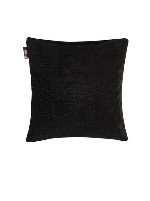 Klotthe Solid Polycotton Cushion Covers (Black, 30X30 Cm) (Set of 5) (K-16)
