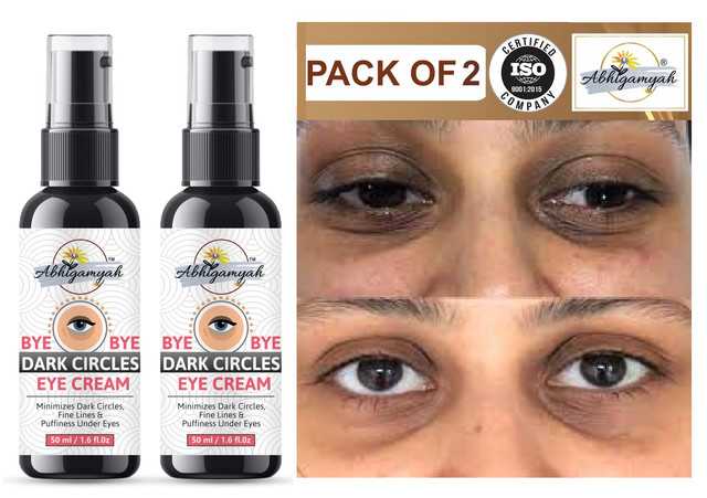 Abhigamyah Under Eye Cream Enriched With Natural Oils To Remove Dark Circles & Wrinkles (50 ml, Pack Of 2) (A-9)