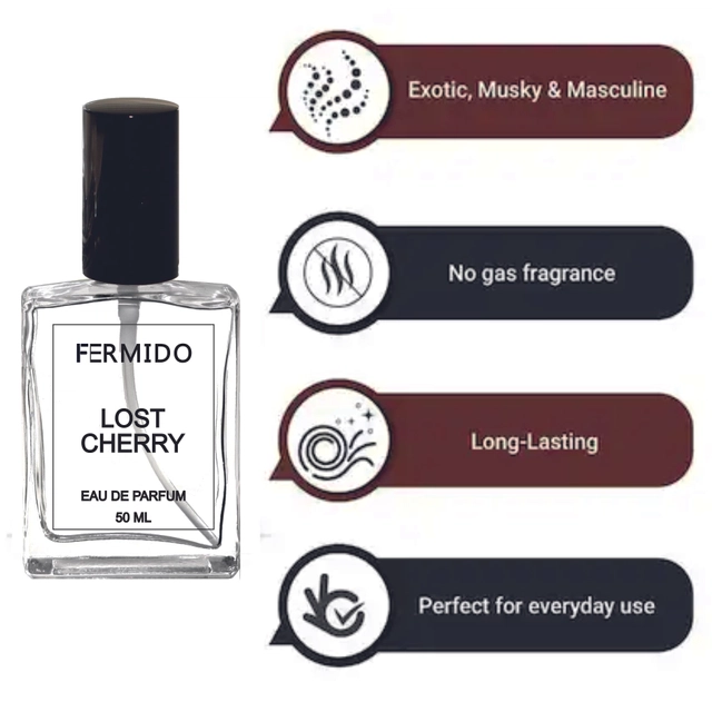 Donnara Organics Fermido Lost Cherry Eau De Parfum Spray (Pack of 3, 50 ml)