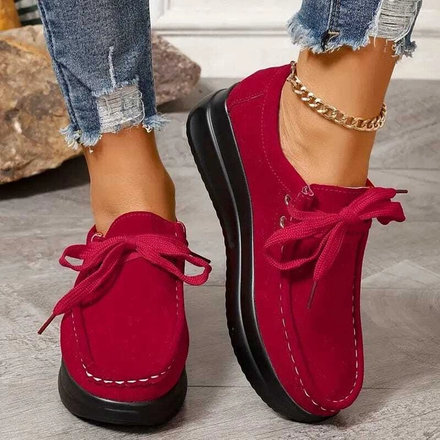 Casual Shoes for Women (Maroon, 3)