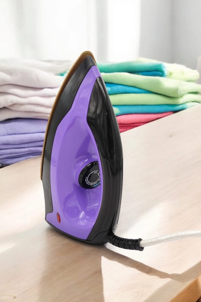 Nissan Home Appliances Vintage Electric Dry Iron (Purple & Black, 1000 W)