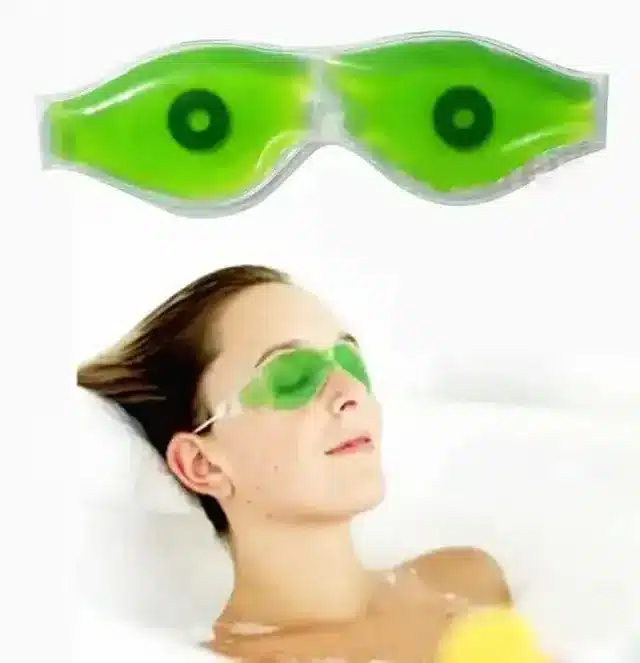 K Kudos Aloe Vera Cool Eye Mask (Pack Of 1, Green)