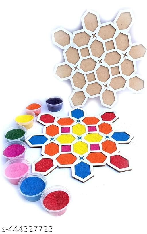 Diwali Rangoli Making Kit (Multicolor)