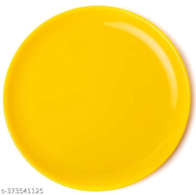 Plastic Plates (Multicolor, Pack of 12)