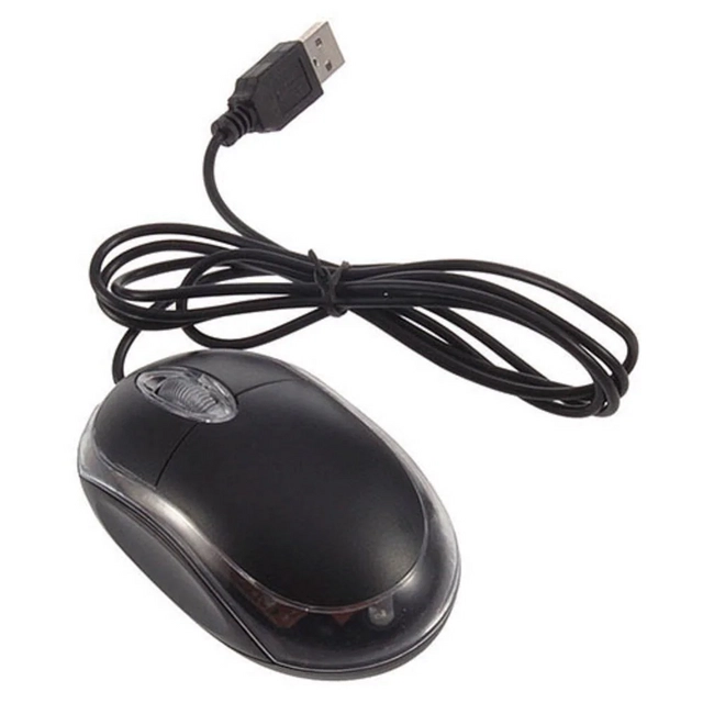 USB Wired Optical Mouse (Black)