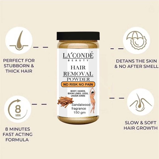 La'Conde Sandalwood Fragrance Hair Removal Powder (150 g)