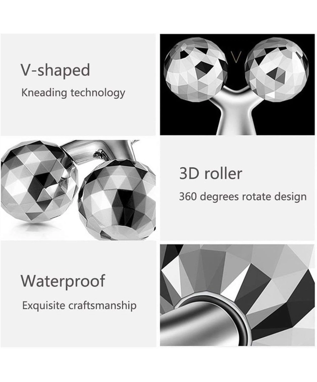 Manual 3D Massager Roller (Silver)