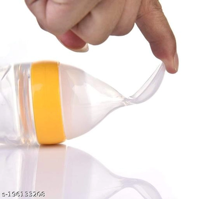 Silicone Food Feeder Bottle for Baby (Multicolor, 90 ml)