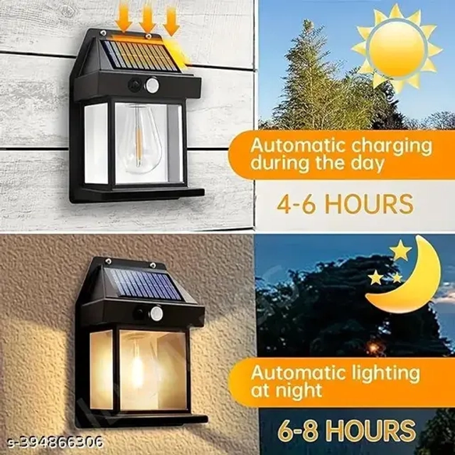 MAGIC PLUS New Wireless Dusk to Dawn Motion Sensor LED Wall Sconce, Solar Light Outdoor Wall Light, Solar Lamp with Motion Sensor (Pack of 1)