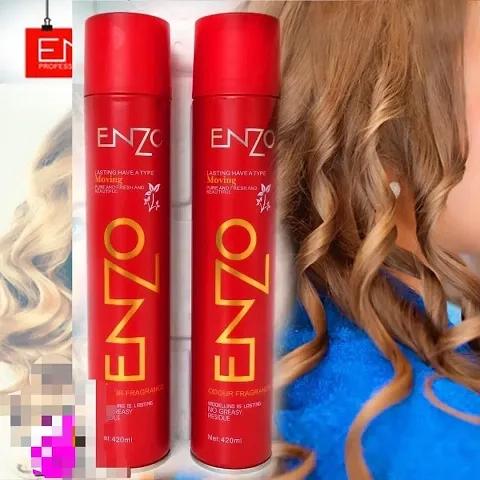 Enzo Keratin Long Lasting Hair Spray (420 ml, Pack of 2)