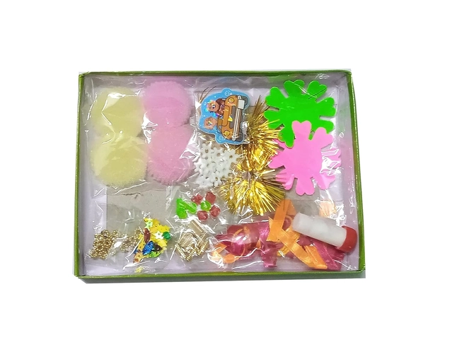 Complete DIY Rakhi Making Kit for School Project (Multicolor, Set of 1)