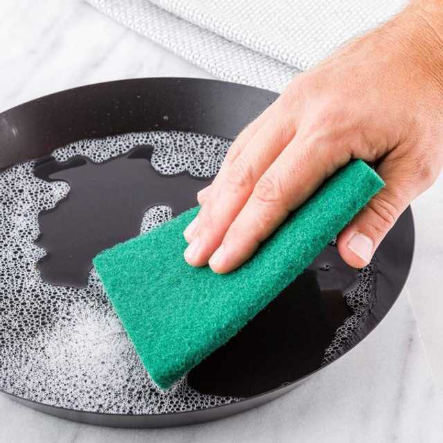 Scrub Sponge Cleaning Pads Aqua Green (Pack Of 24) (RA-096)
