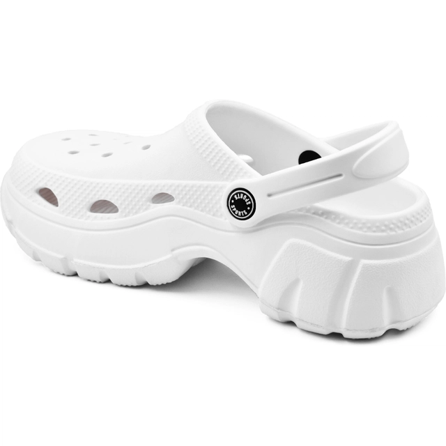 Textured Clogs For Women (White, 5)