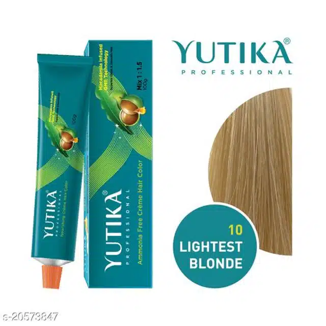 Yutika Professional Creme Hair Color (Lightest Blonde, 100 g)