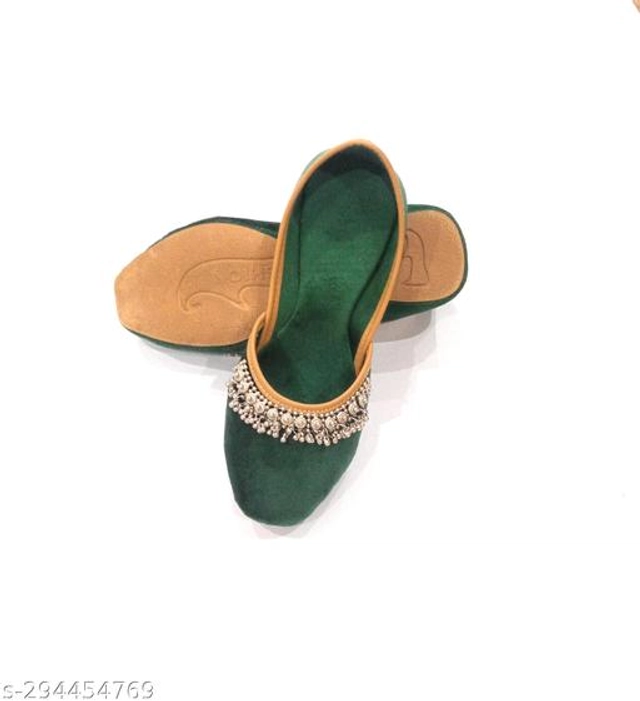 Juttis for Women (Green, 6)