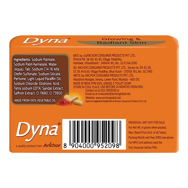 Dyna Sandal & Saffron Extract 4X41 g (Pack of 4)