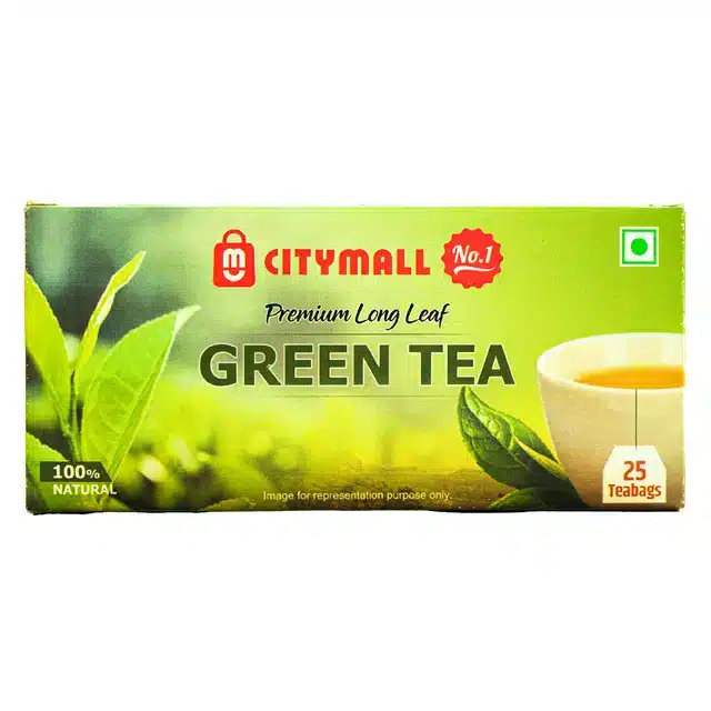 Citymall No.1 Green Tea Bags - 25 Pcs Plain ( Buy 1 Get 1 Free )