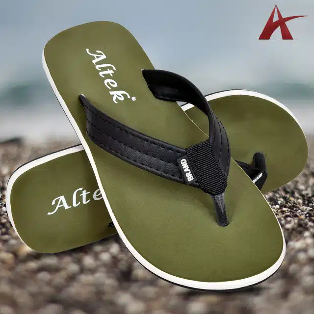 Flip Flops for Men (Green, 11)