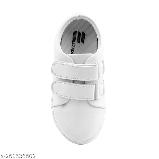 School Shoes for Boys (White, 5-5.5 Years)