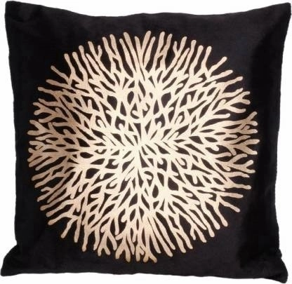 Jute Cushion Covers (Black, 16x16 inches) (Pack of 5)