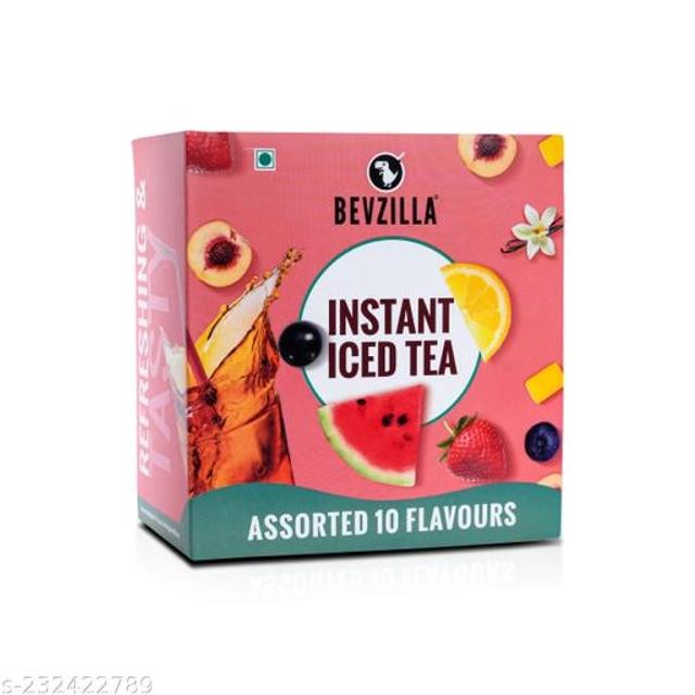 Bevzilla Instant Iced Tea Powder Sachets (30 g, Pack of 10)