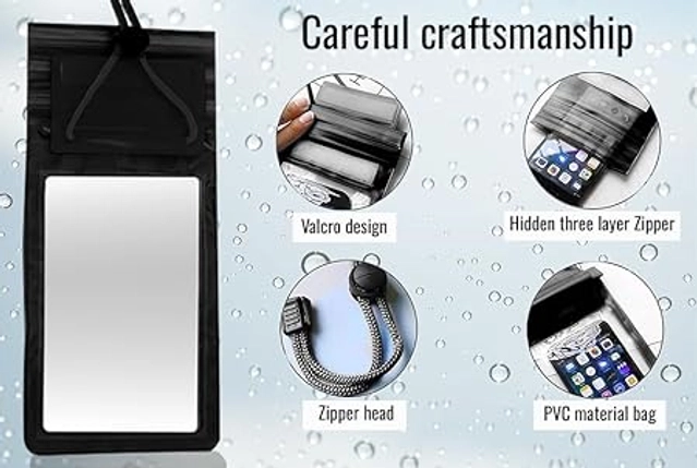 Waterproof Phone Pouch (Multicolor, Pack of 2)